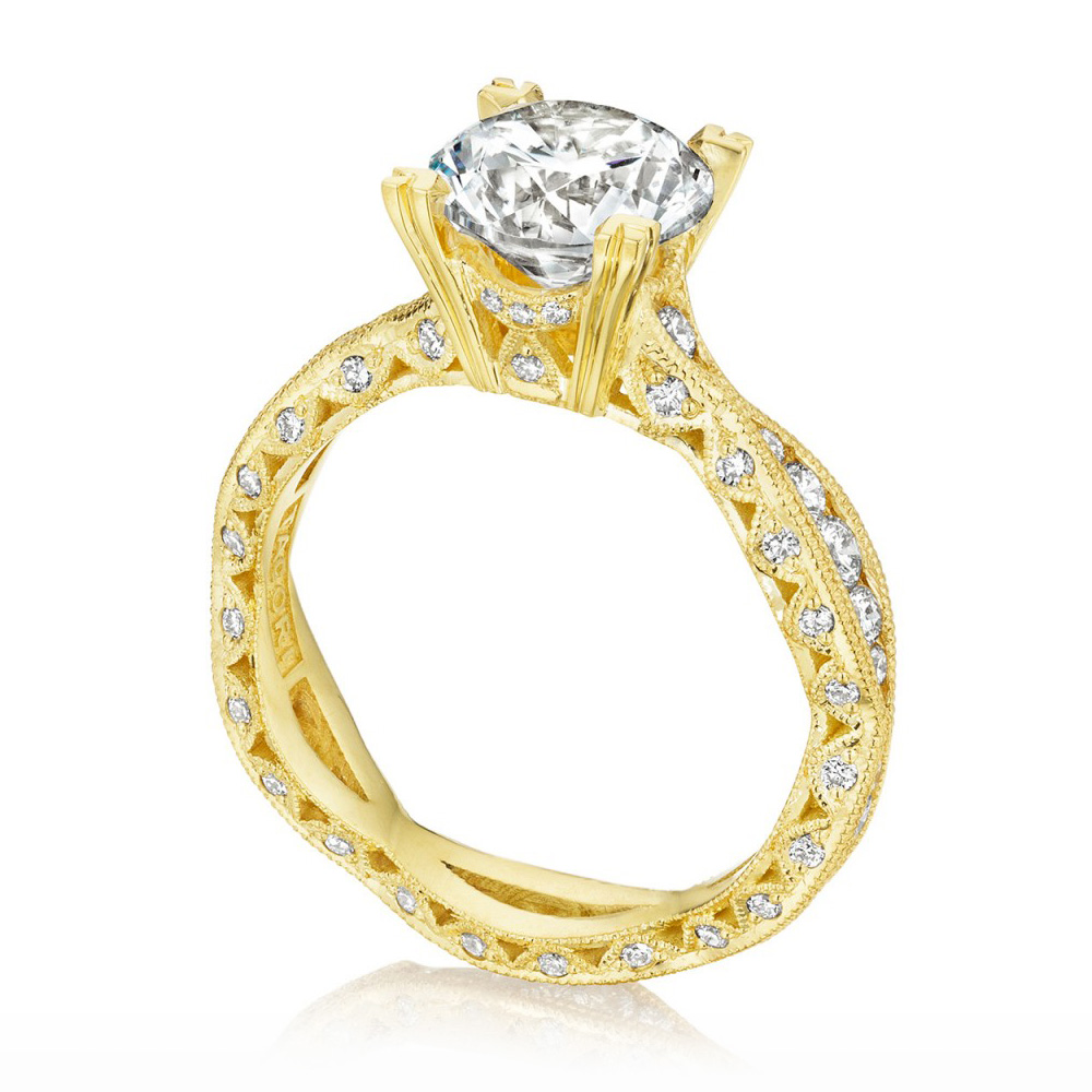 Tacori 2578RD8Y 18  Karat  Tacori Gold  Engagement  Ring  TQ 