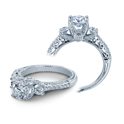 Verragio Venetian-5023R Platinum Engagement Ring