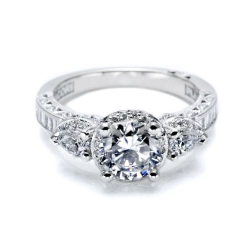 Tacori Crescent Platinum Engagement Ring HT2533SM12X