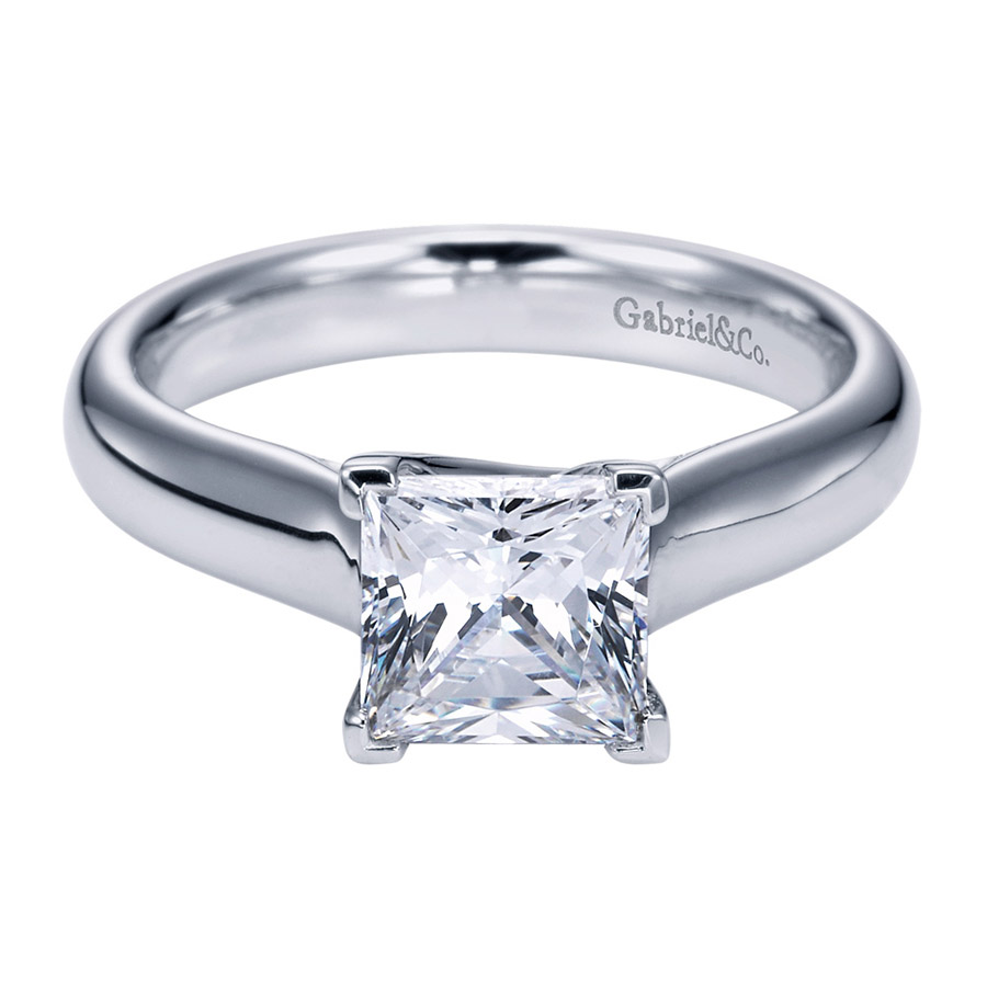 Gabriel Platinum Contemporary Engagement Ring ER6607PTJJJ