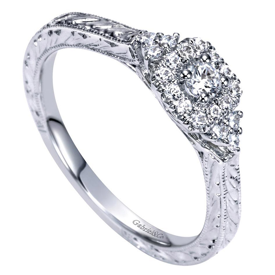 Gabriel 14 Karat Victorian Engagement Ring ER98728W44JJ