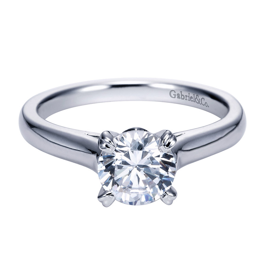 Gabriel Platinum Contemporary Engagement Ring ER8073PTJJJ
