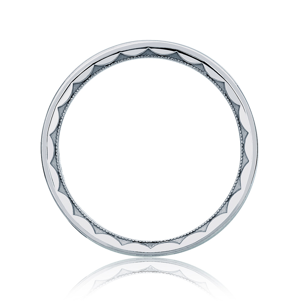 102-7 Platinum Tacori Sculpted Crescent Wedding Ring Alternative View 1