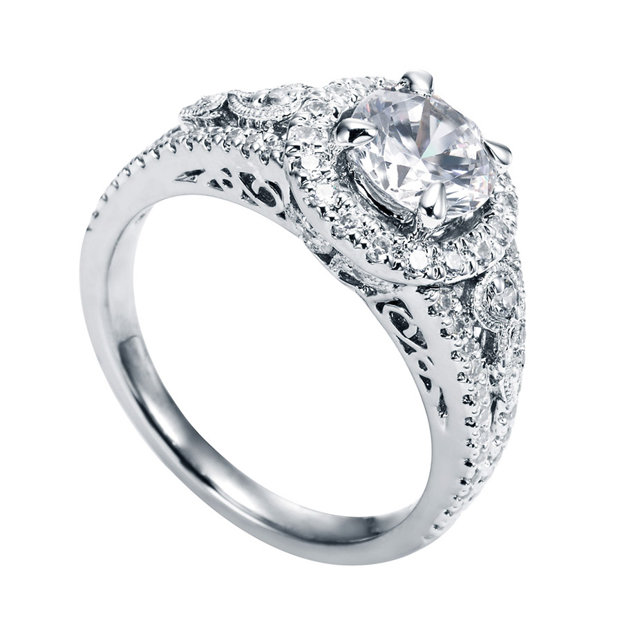 Gabriel Platinum Contemporary Engagement Ring ER5375PT5JJ