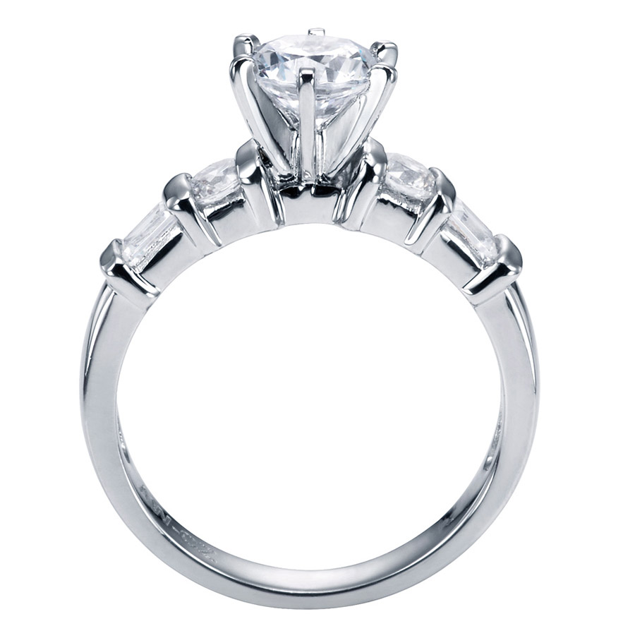 Gabriel Platinum Contemporary Engagement Ring ER2692PT3JJ