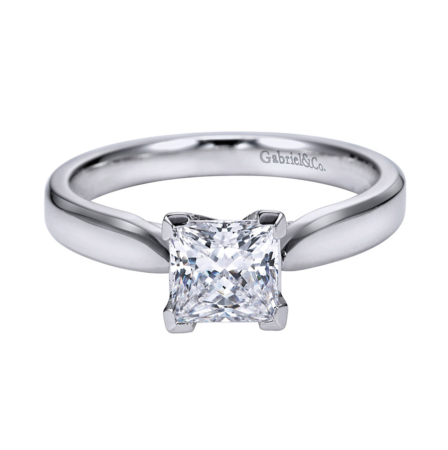Gabriel Platinum Contemporary Engagement Ring ER6595PTJJJ