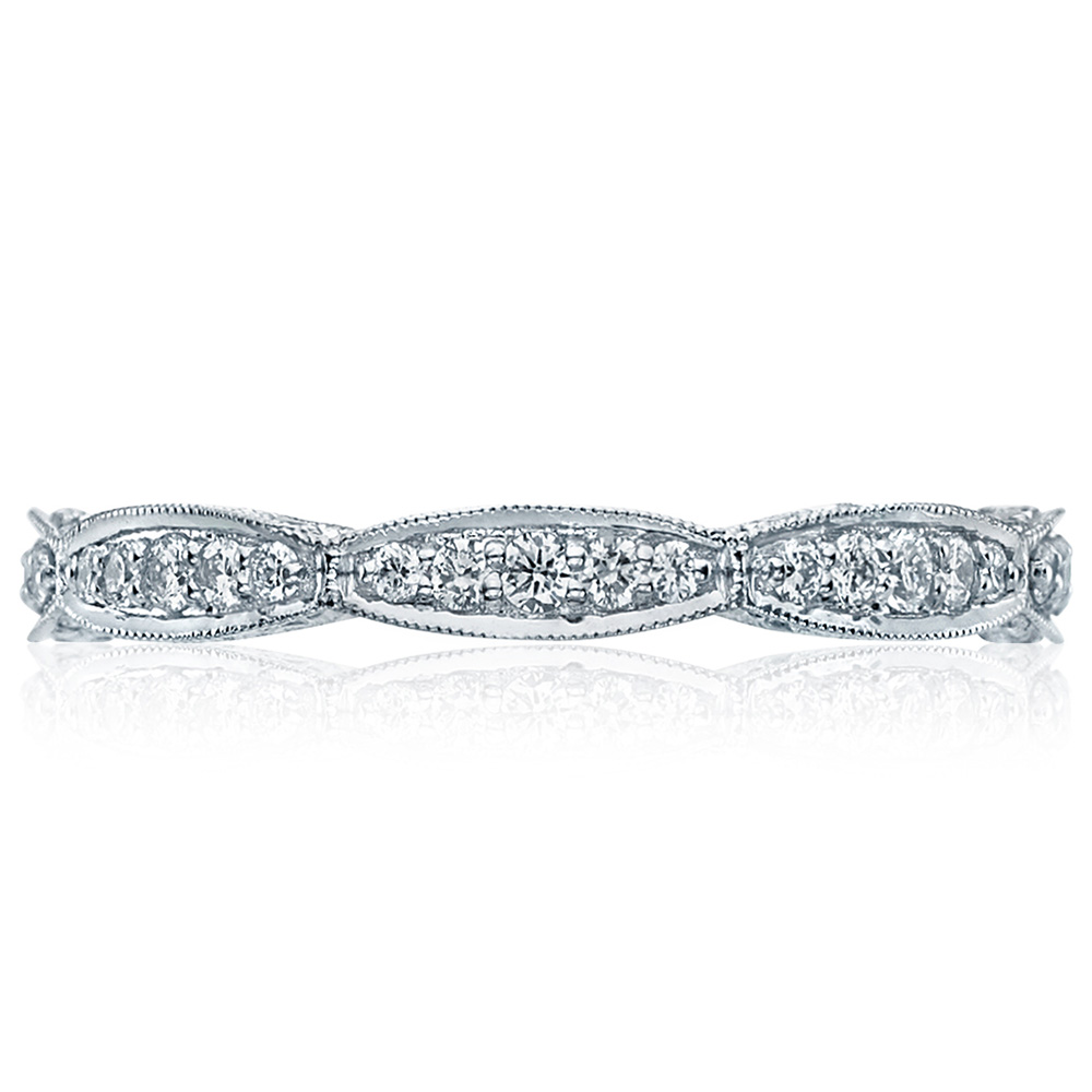 HT2604B Platinum Tacori RoyalT Diamond Wedding Ring