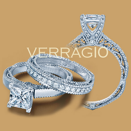 Verragio Venetian-5009P Platinum Engagement Ring Alternative View 1