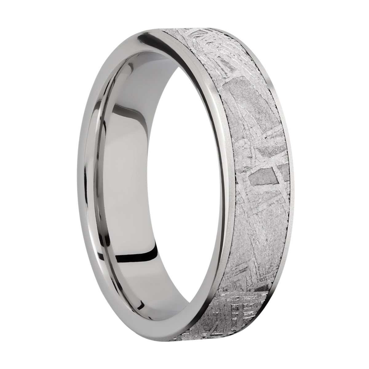 Lashbrook 6F15/METEORITE Titanium Wedding Ring or Band Alternative View 1
