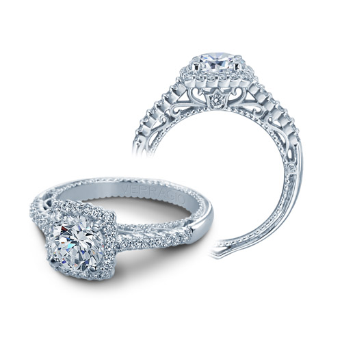 Verragio Venetian-5022CU Platinum Engagement Ring