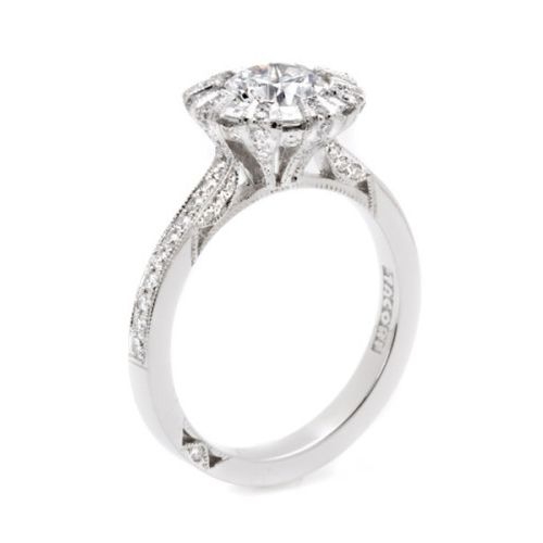 Simply Tacori Platinum Solitaire Engagement Ring 2643RD65