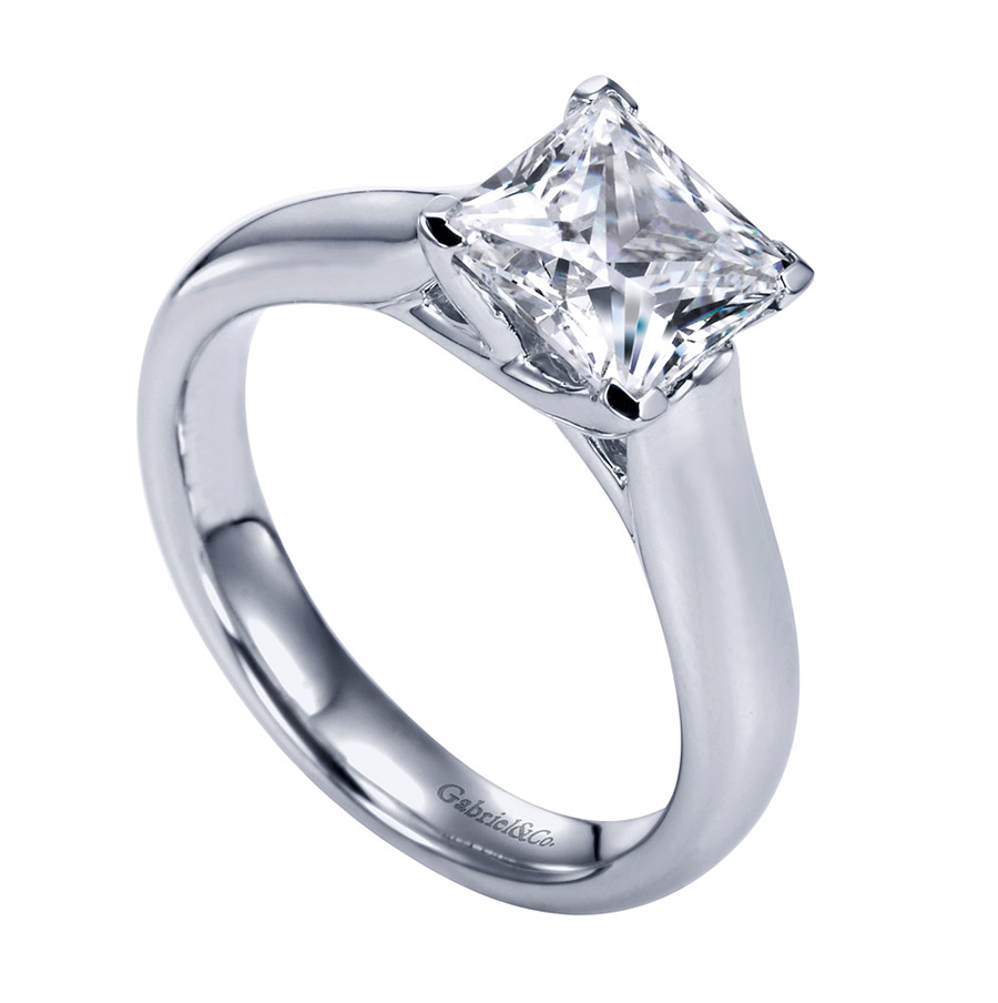 Gabriel Platinum Contemporary Engagement Ring ER6608PTJJJ