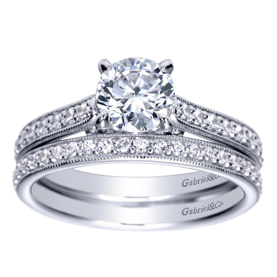 Gabriel 14 Karat Victorian Engagement Ring ER98745W44JJ