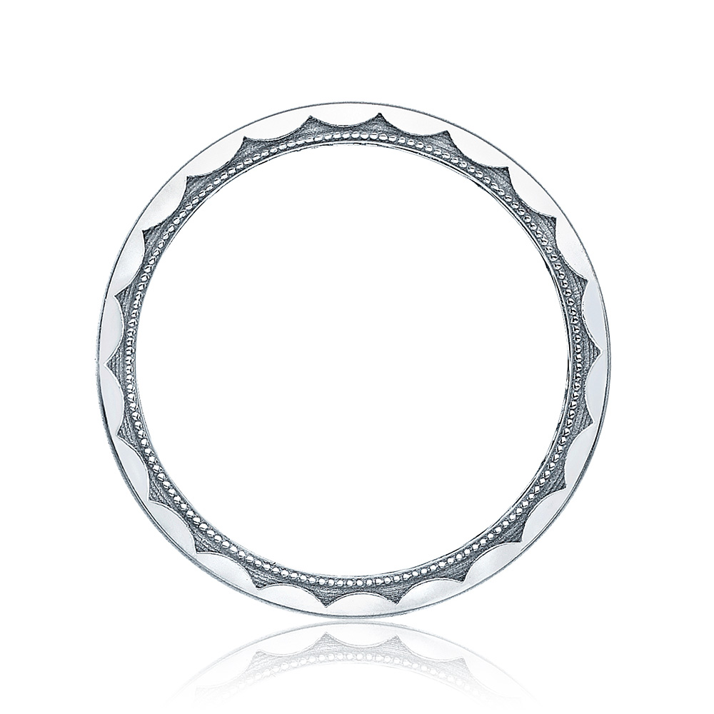 105-6S Platinum Tacori Sculpted Crescent Wedding Ring Alternative View 1