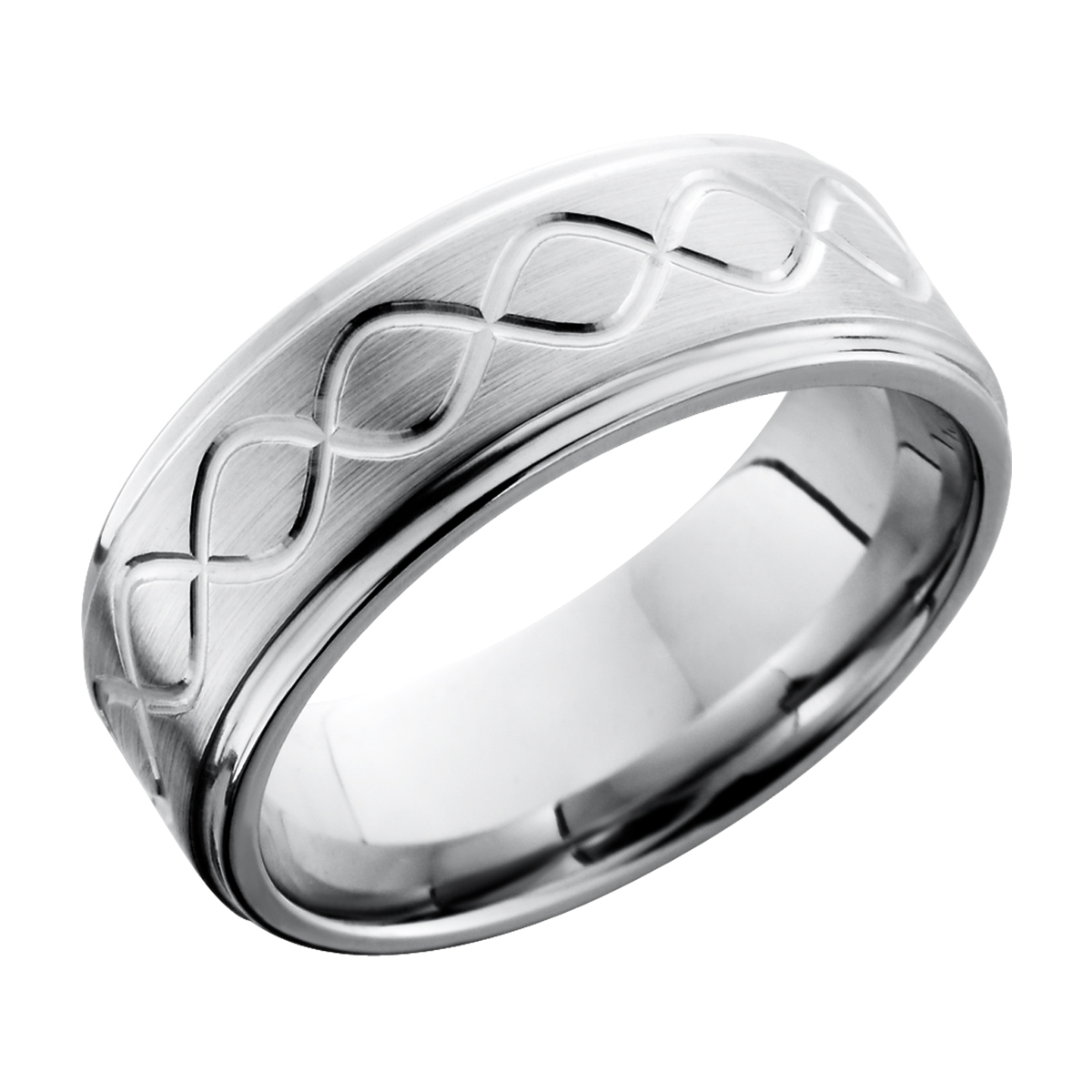 Lashbrook 8FGETALLINF Titanium Wedding Ring or Band | TQ Diamonds