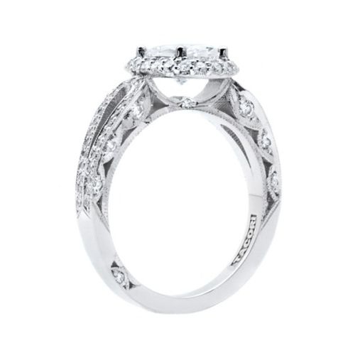 HT2518OV8X6 Tacori Crescent 18 Karat Engagement Ring