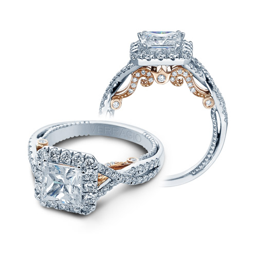 Verragio Insignia-7086P-TT Platinum Engagement Ring