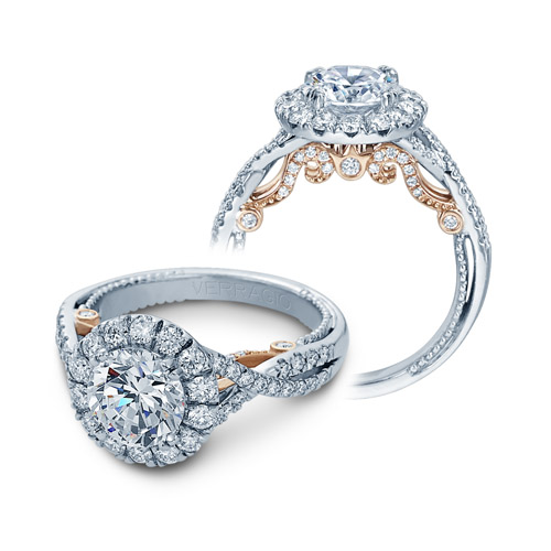 Verragio Insignia-7086R-TT Platinum Engagement Ring