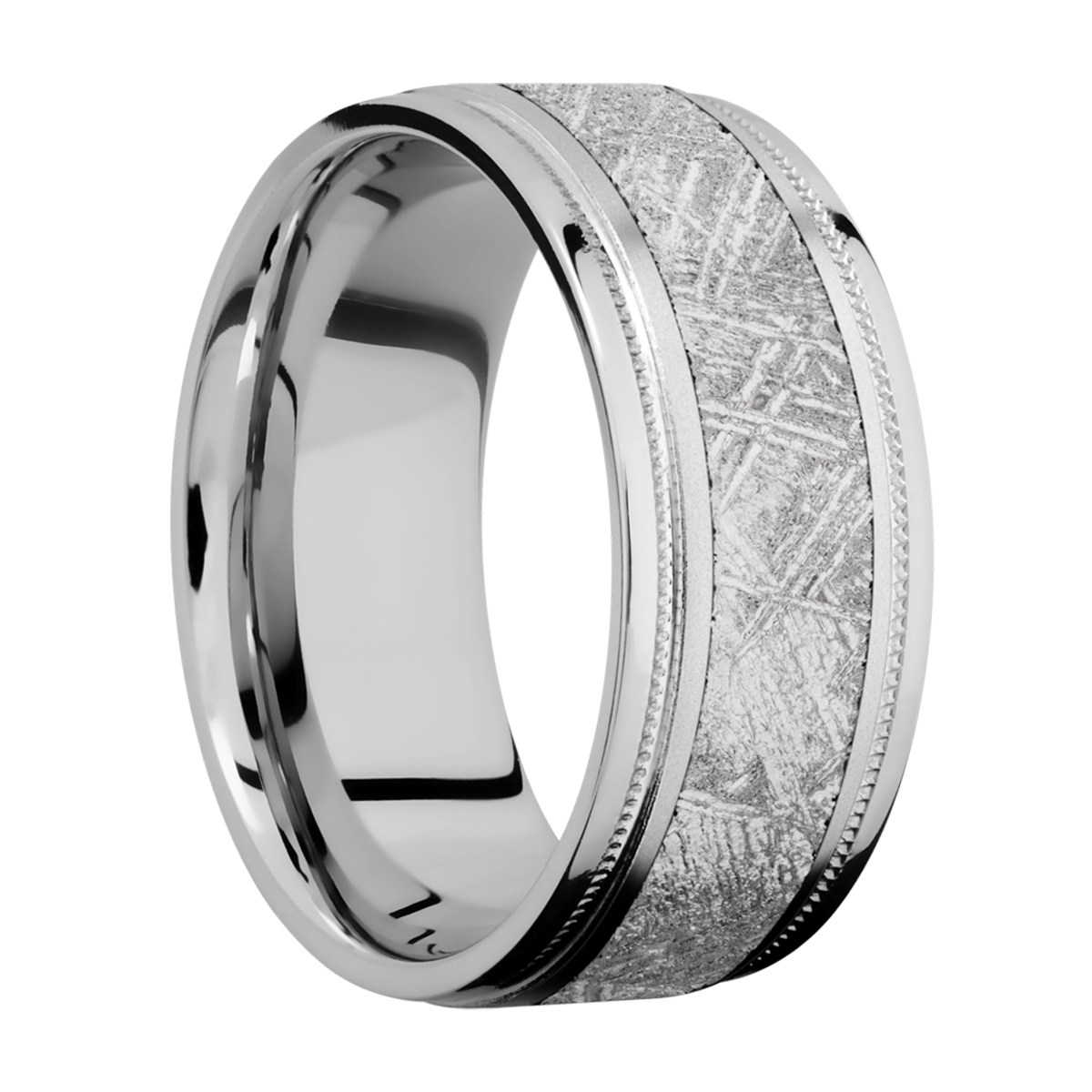 Lashbrook 9FGEW2UMIL15/METEORITE Titanium Wedding Ring or Band | TQ ...