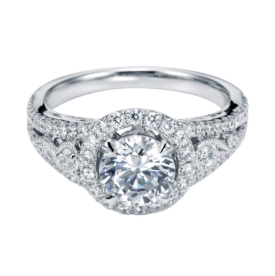Gabriel Platinum Contemporary Engagement Ring ER5375PT3JJ