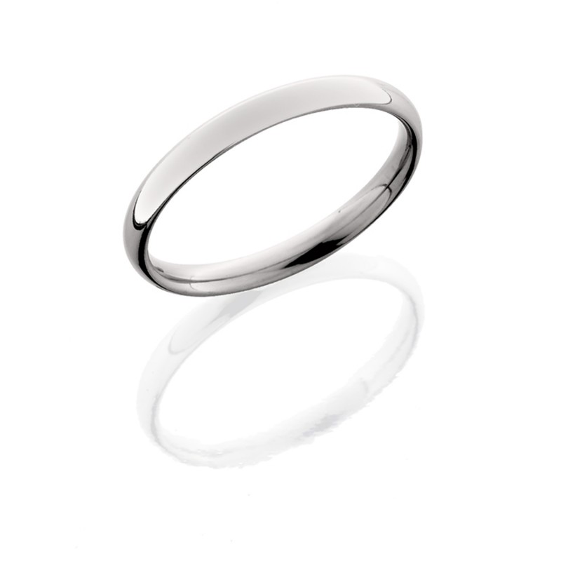 Lashbrook 3D POLISH Titanium Wedding Ring or Band