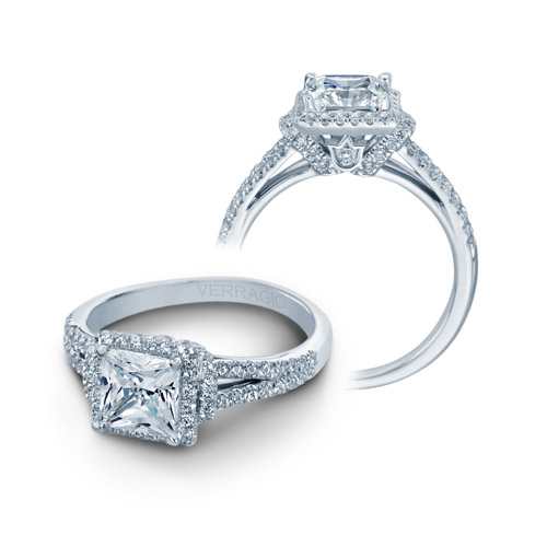 Verragio Platinum Couture Engagement Ring Couture-0381P