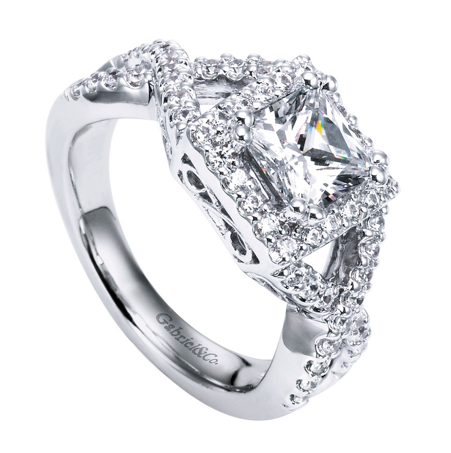 Gabriel Platinum Contemporary Engagement Ring ER5795PT4JJ