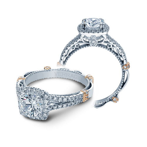 Verragio Parisian-DL107CU Platinum Engagement Ring