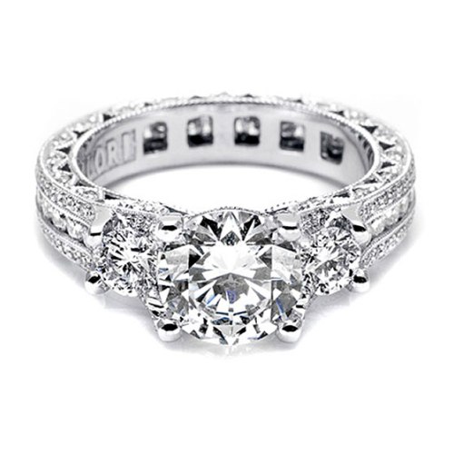 Tacori Crescent Platinum Engagement Ring Ht2514rd85 Tq Diamonds