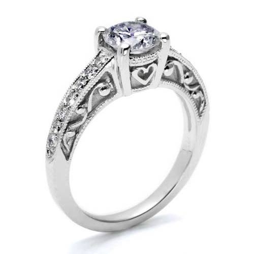 Tacori 18 Karat Hand Engraved Engagement Ring HT2154 Alternative View 1