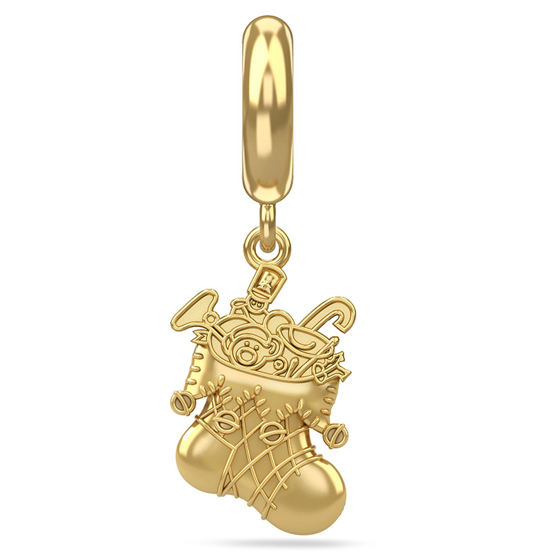 Endless Jewelry Santa's Stocking Gold Plated Charm 53442