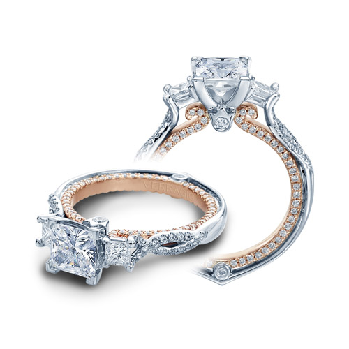 Verragio Couture-0423DP-TT Platinum Engagement Ring