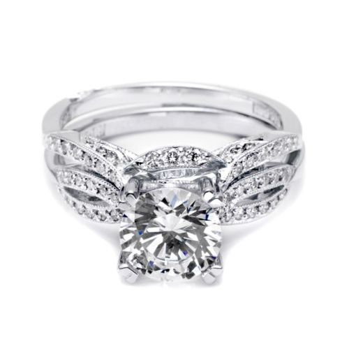 2573MDB Platinum Tacori Ribbon Diamond Wedding Ring Alternative View 2