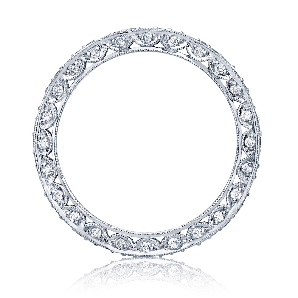 HT2604B Platinum Tacori RoyalT Diamond Wedding Ring Alternative View 1