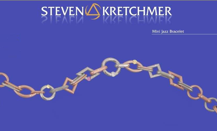 Kretchmer Platinum/18K Gold Micro Jazz Bracelet Tension Set