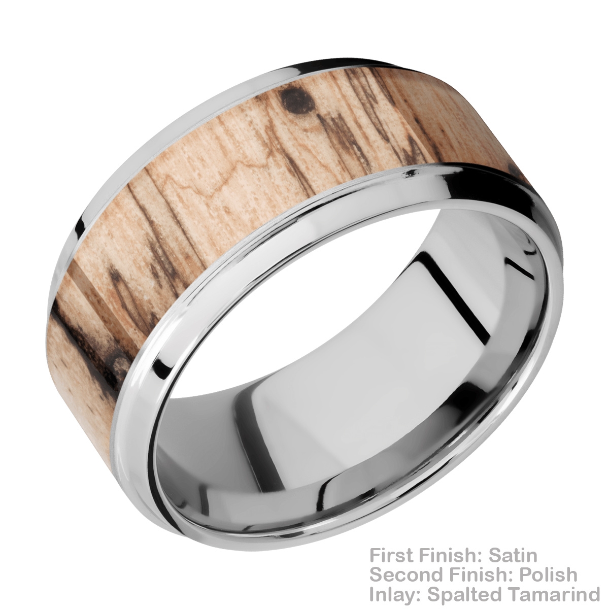 Lashbrook CC10B17(S)/HARDWOOD Cobalt Chrome Wedding Ring or Band