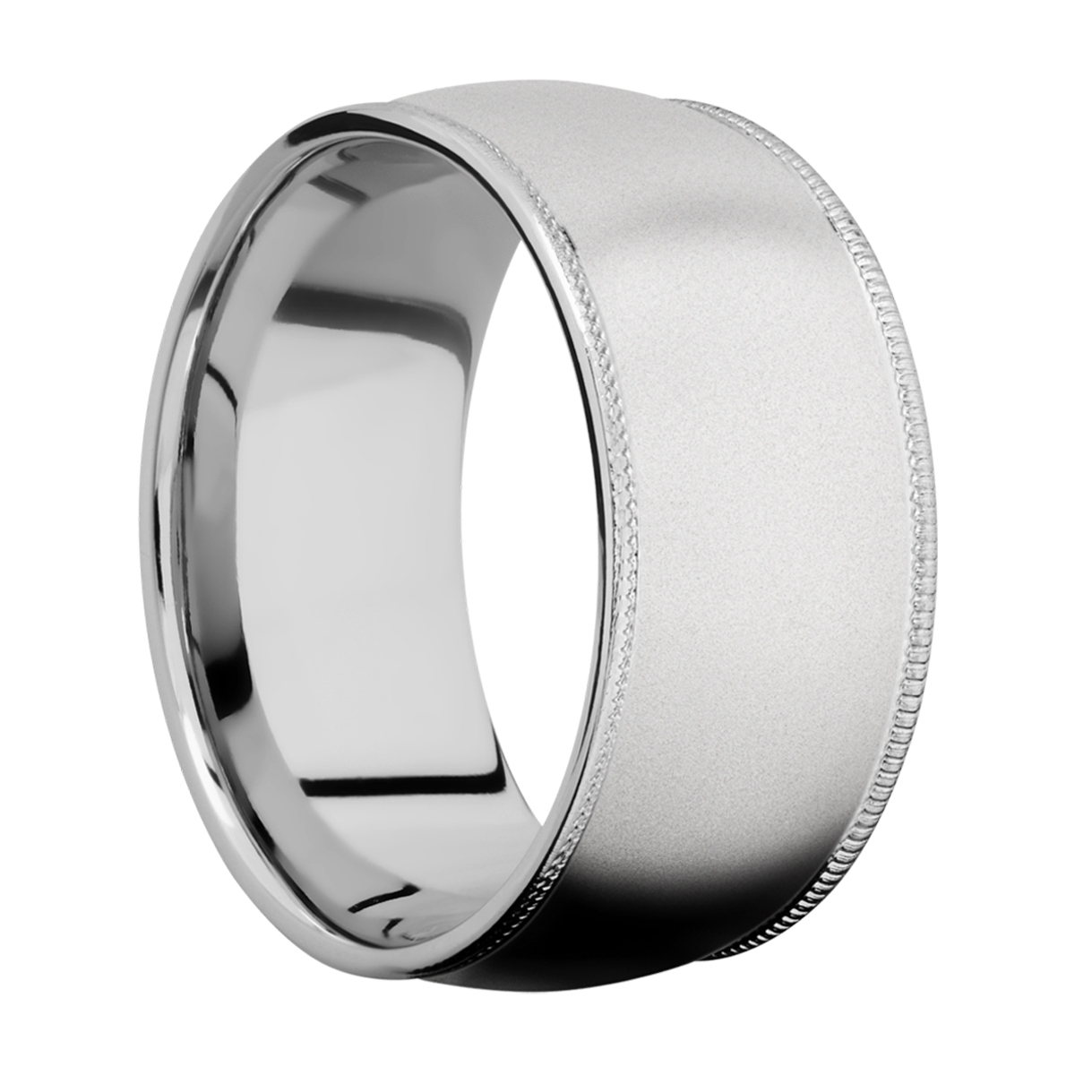 Lashbrook CC10DMIL Cobalt Chrome Wedding Ring or Band Alternative View 1