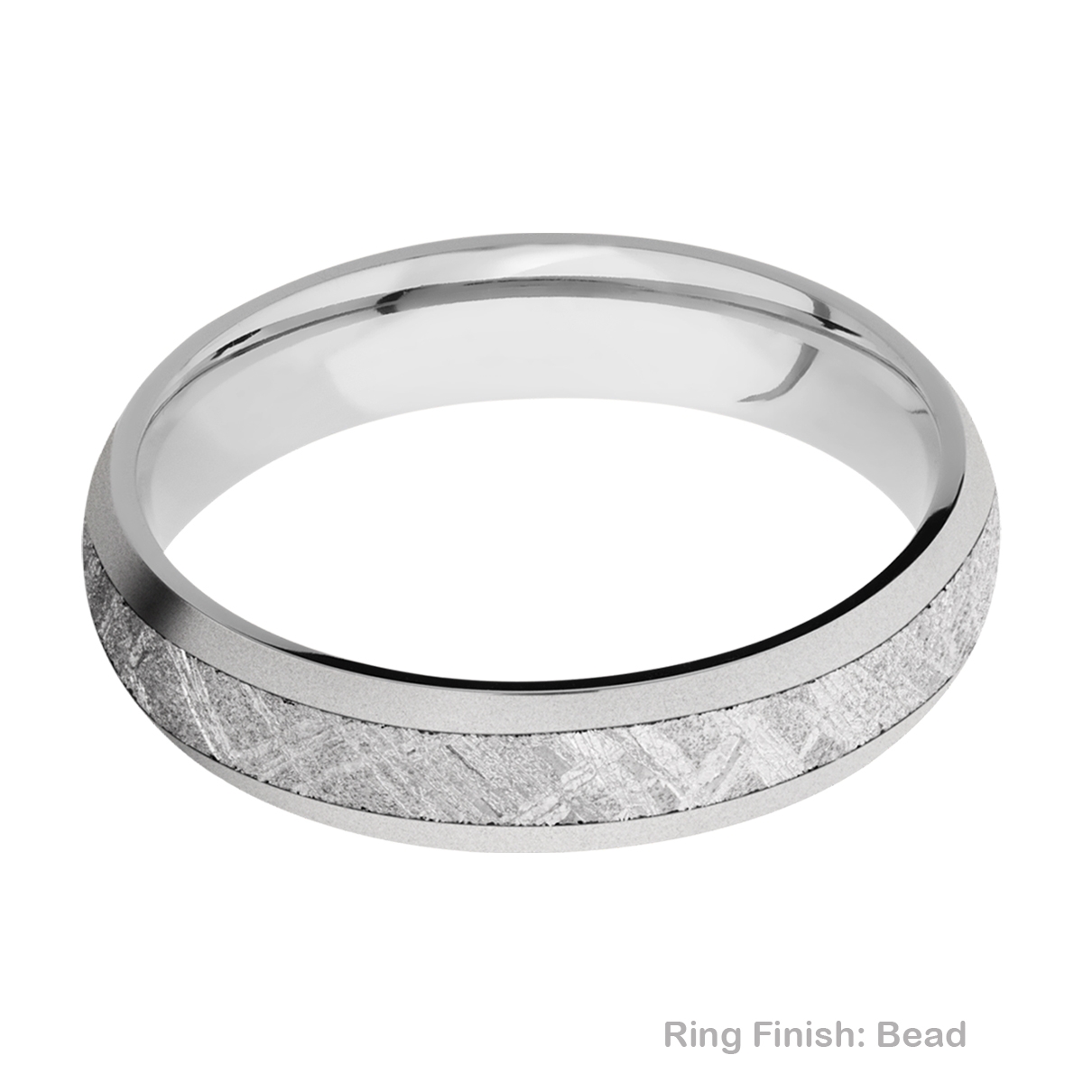 Lashbrook CC5D13/METEORITE Cobalt Chrome Wedding Ring or Band Alternative View 2