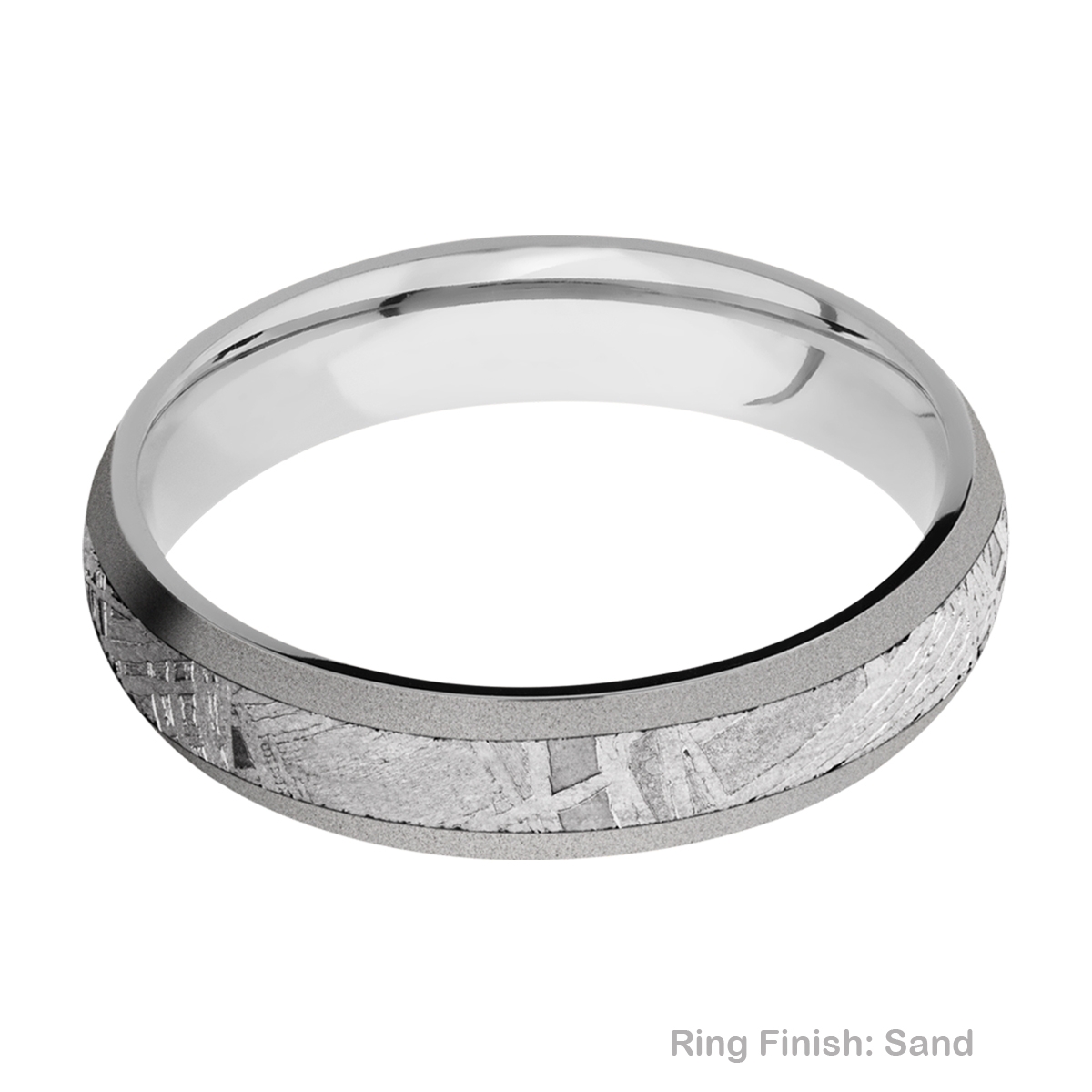 Lashbrook CC5D13/METEORITE Cobalt Chrome Wedding Ring or Band