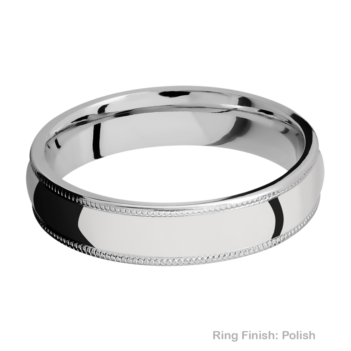 Lashbrook CC5DMIL Cobalt Chrome Wedding Ring or Band Alternative View 3