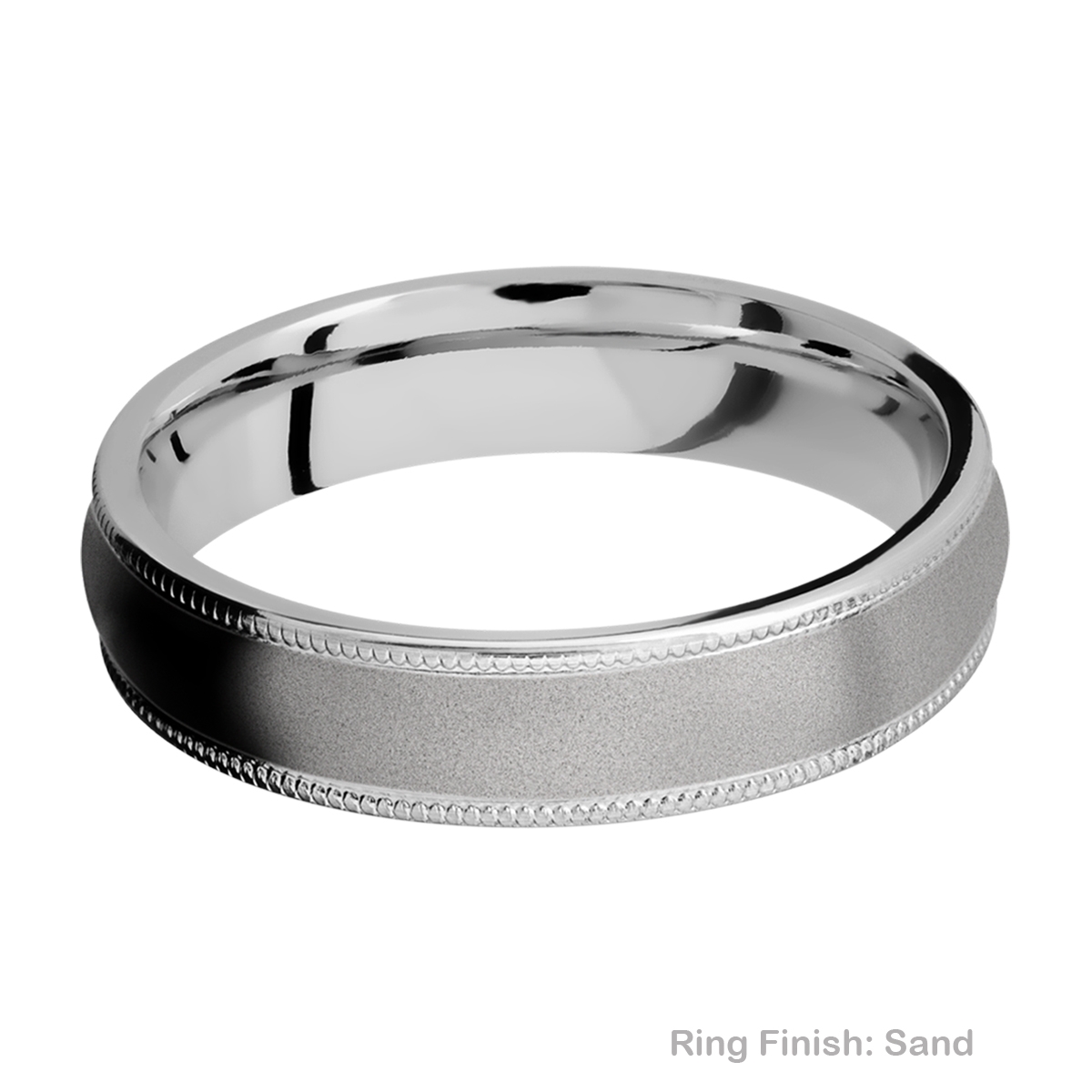 Lashbrook CC5DMIL Cobalt Chrome Wedding Ring or Band Alternative View 4