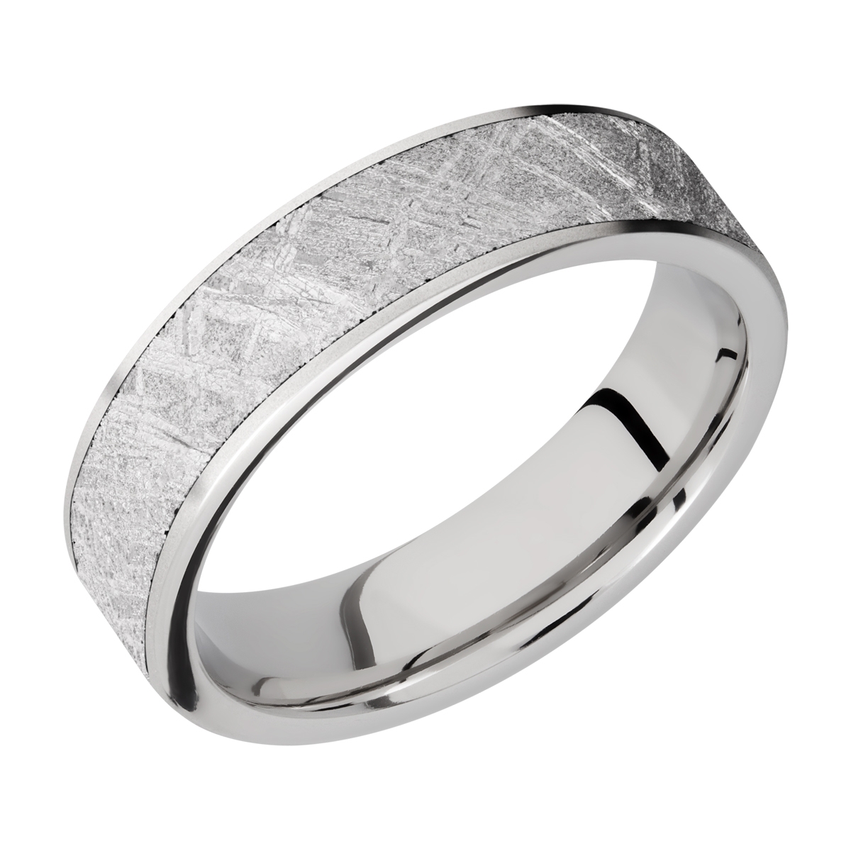 Lashbrook CC6F15/METEORITE Cobalt Chrome Wedding Ring or Band