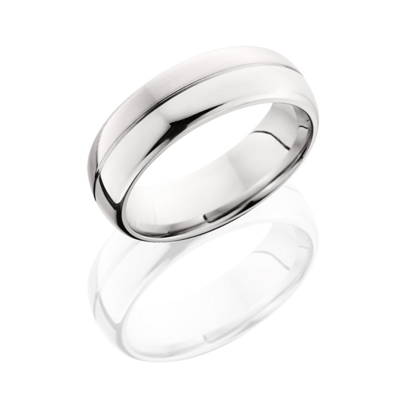 Lashbrook CC7D1.5 POLISH Cobalt Chrome Wedding Ring or Band