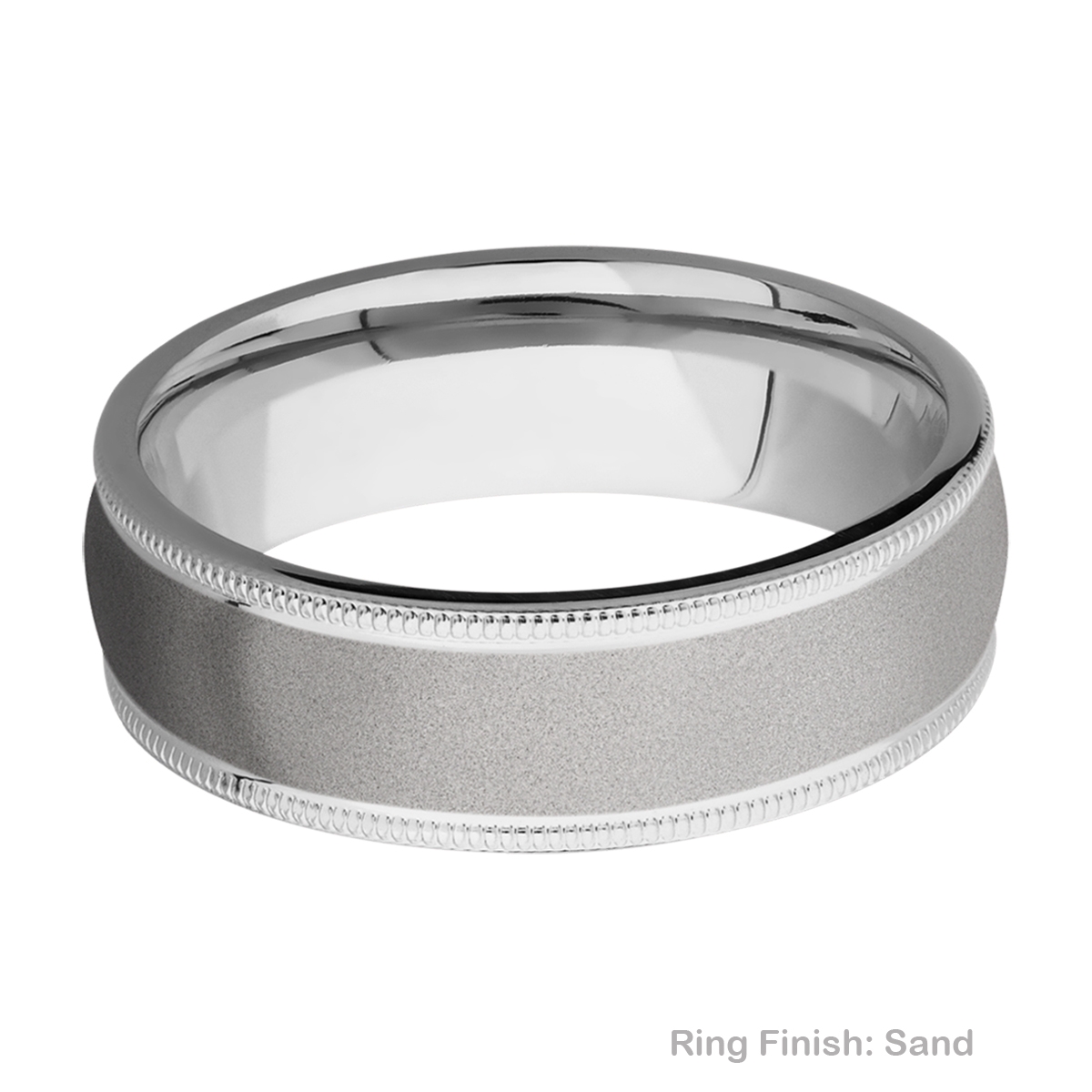 Lashbrook CC7DMIL Cobalt Chrome Wedding Ring or Band Alternative View 4