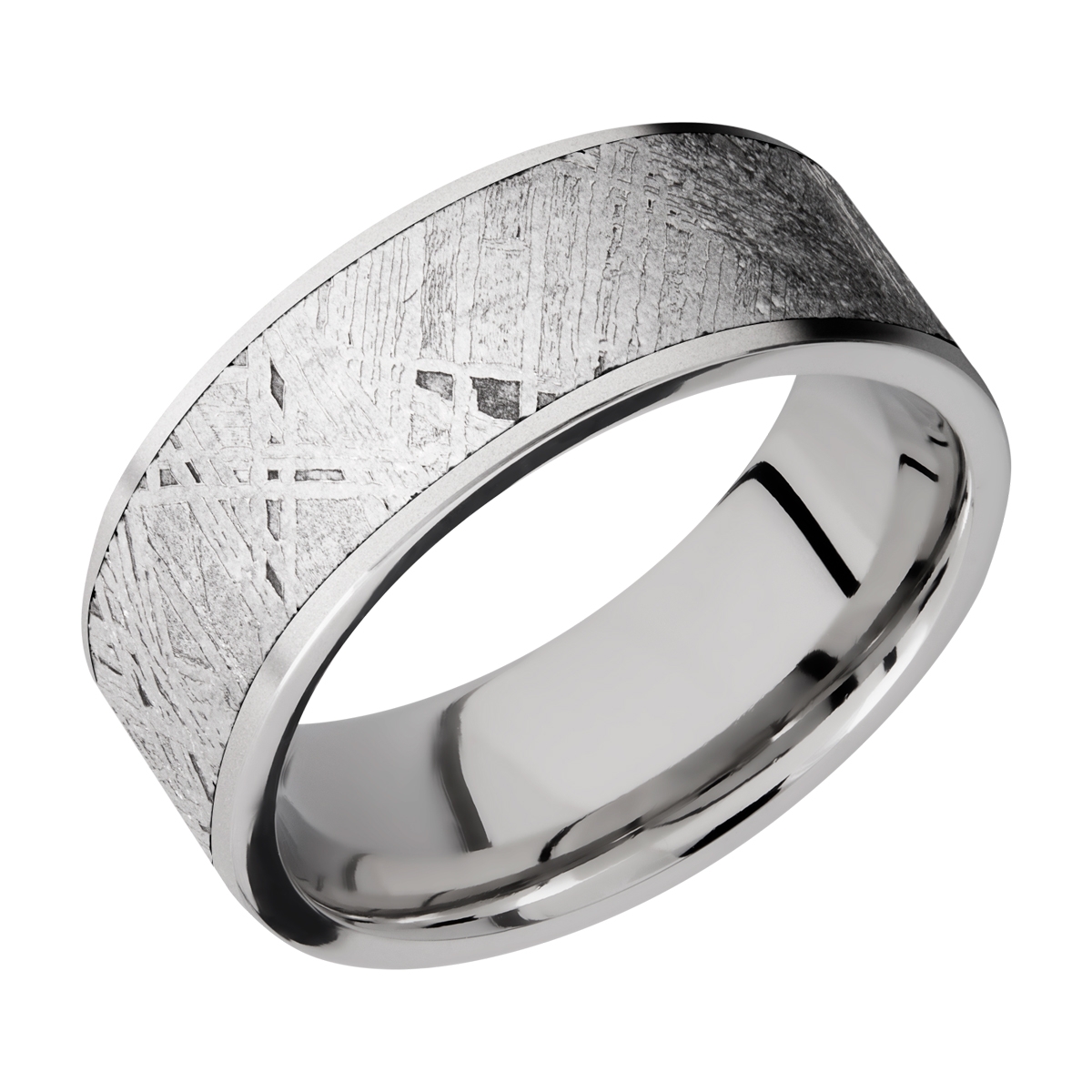 Lashbrook CC8F17/METEORITE Cobalt Chrome Wedding Ring or Band