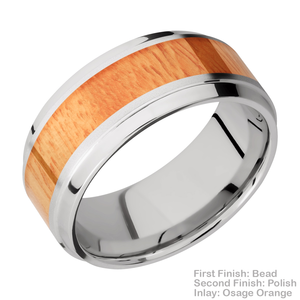Lashbrook CC9B15(S)/HARDWOOD Cobalt Chrome Wedding Ring or Band