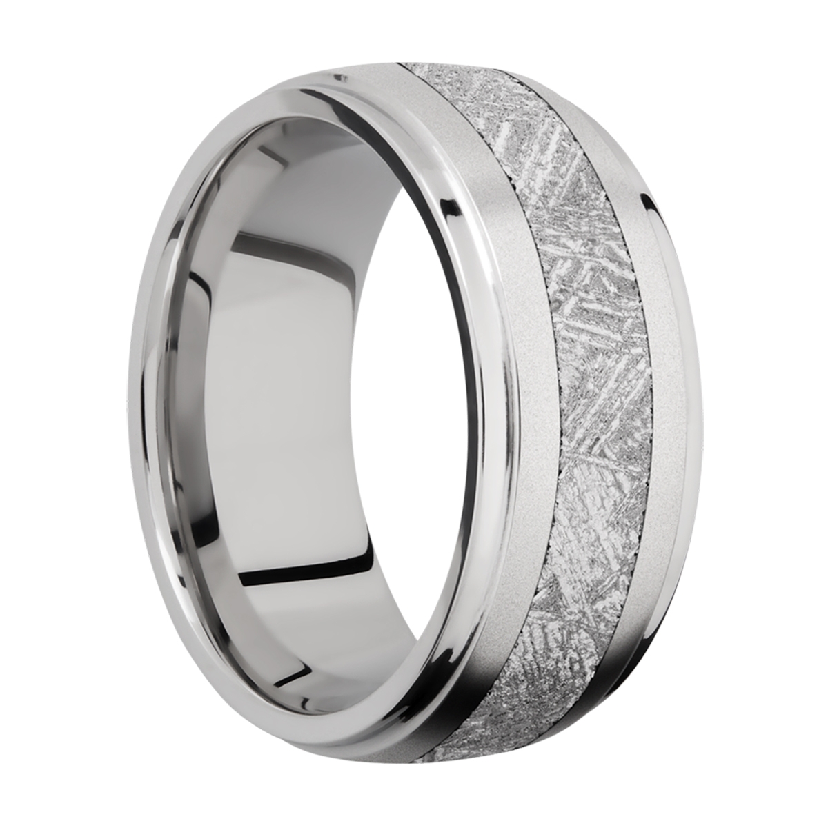 Lashbrook CC9DGE14/METEORITE Cobalt Chrome Wedding Ring or Band Alternative View 1