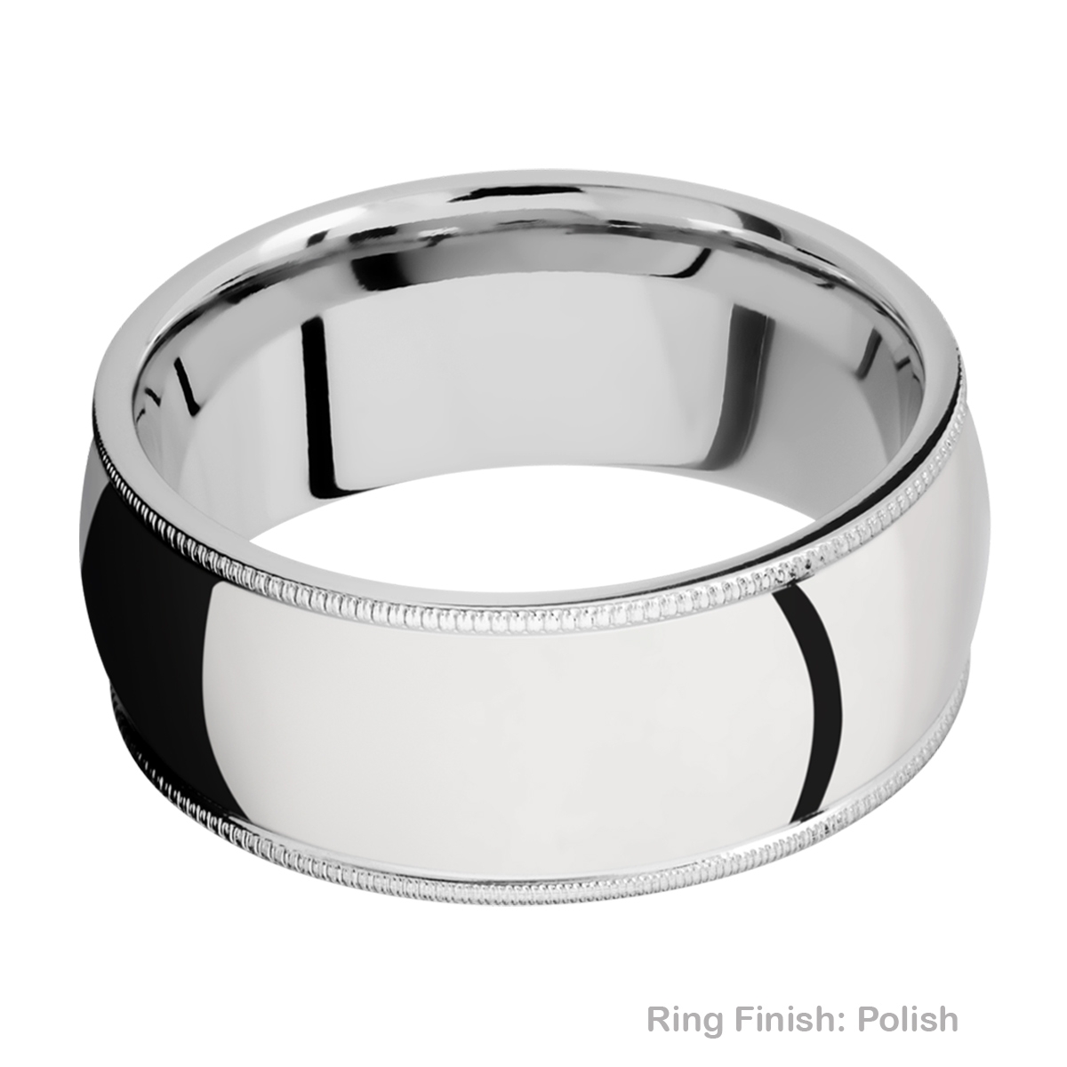 Lashbrook CC9DMIL Cobalt Chrome Wedding Ring or Band Alternative View 3