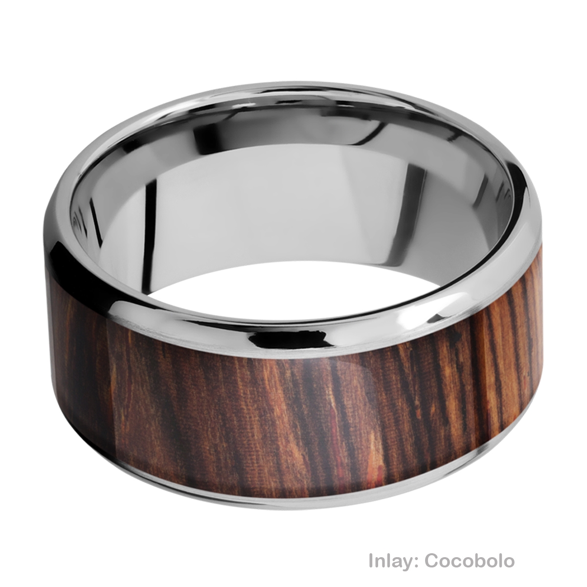 Lashbrook CC10B18(NS)/HARDWOOD Cobalt Chrome Wedding Ring or Band