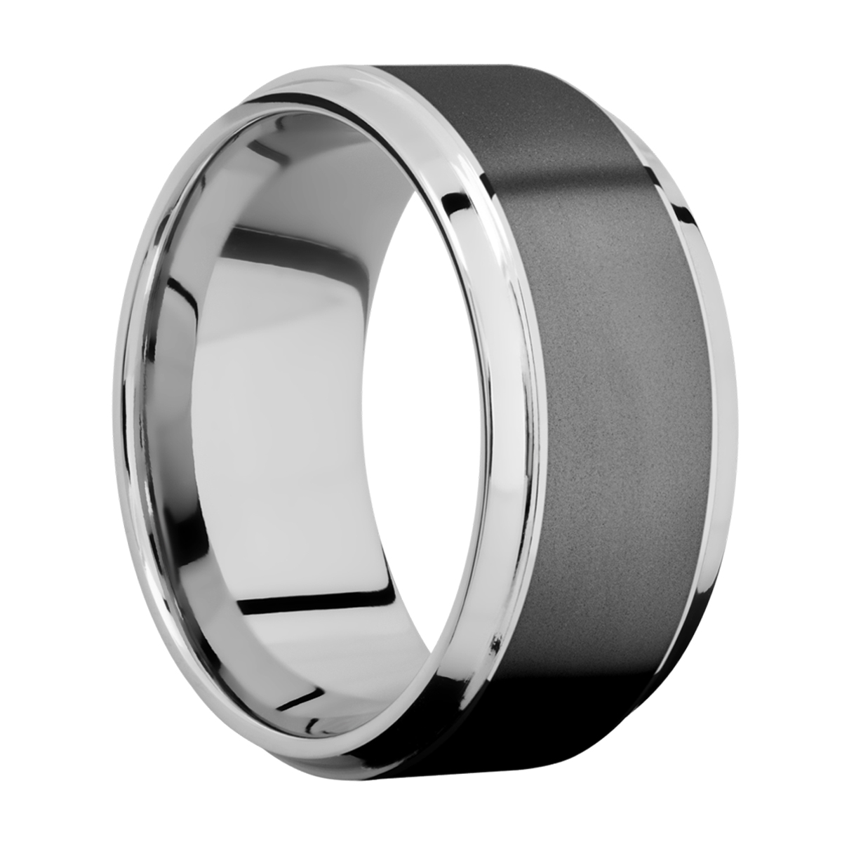 Lashbrook CCPF10B17(S)/ZIRCONIUM Cobalt Chrome Wedding Ring or Band Alternative View 1